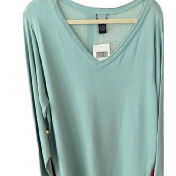 Doncaster Sweaters - NWT Doncaster lightweight aqua blue sweater, size 3X